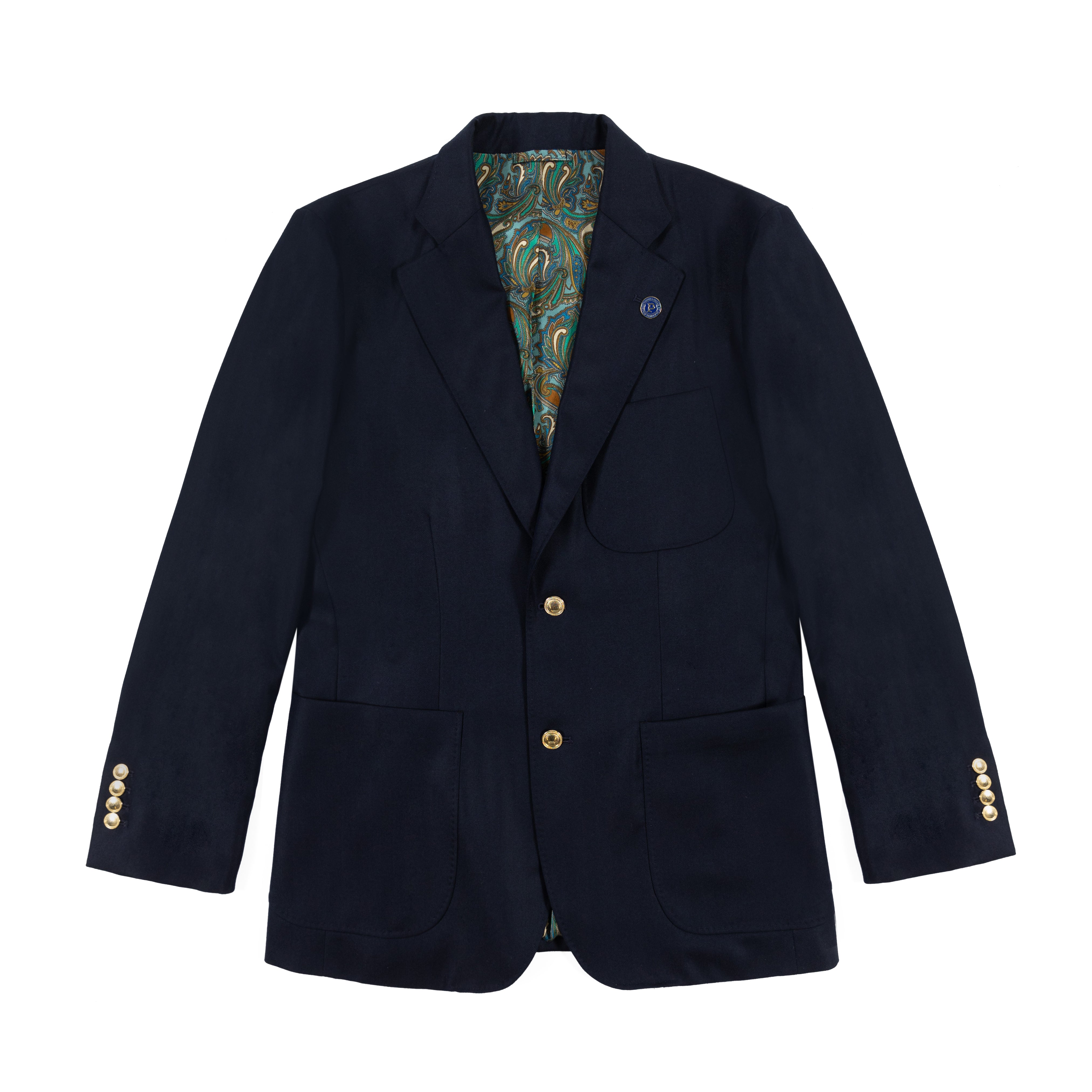 Blazer Uomo Scully P-656 Nero | Giacca Western Con Ricamo Floreale | 4 Tasche Esterne, 2 Interne